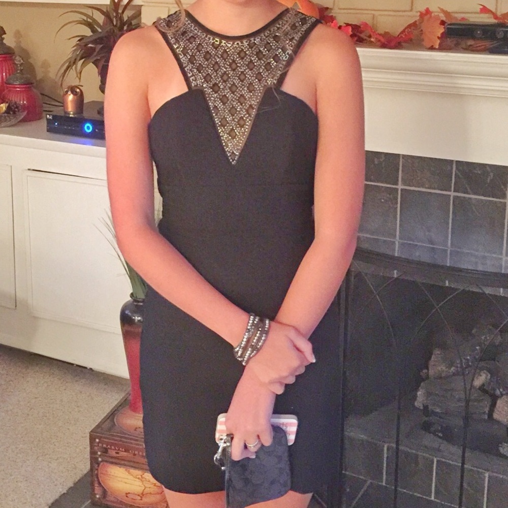 Trixxi Mini Black Dress!